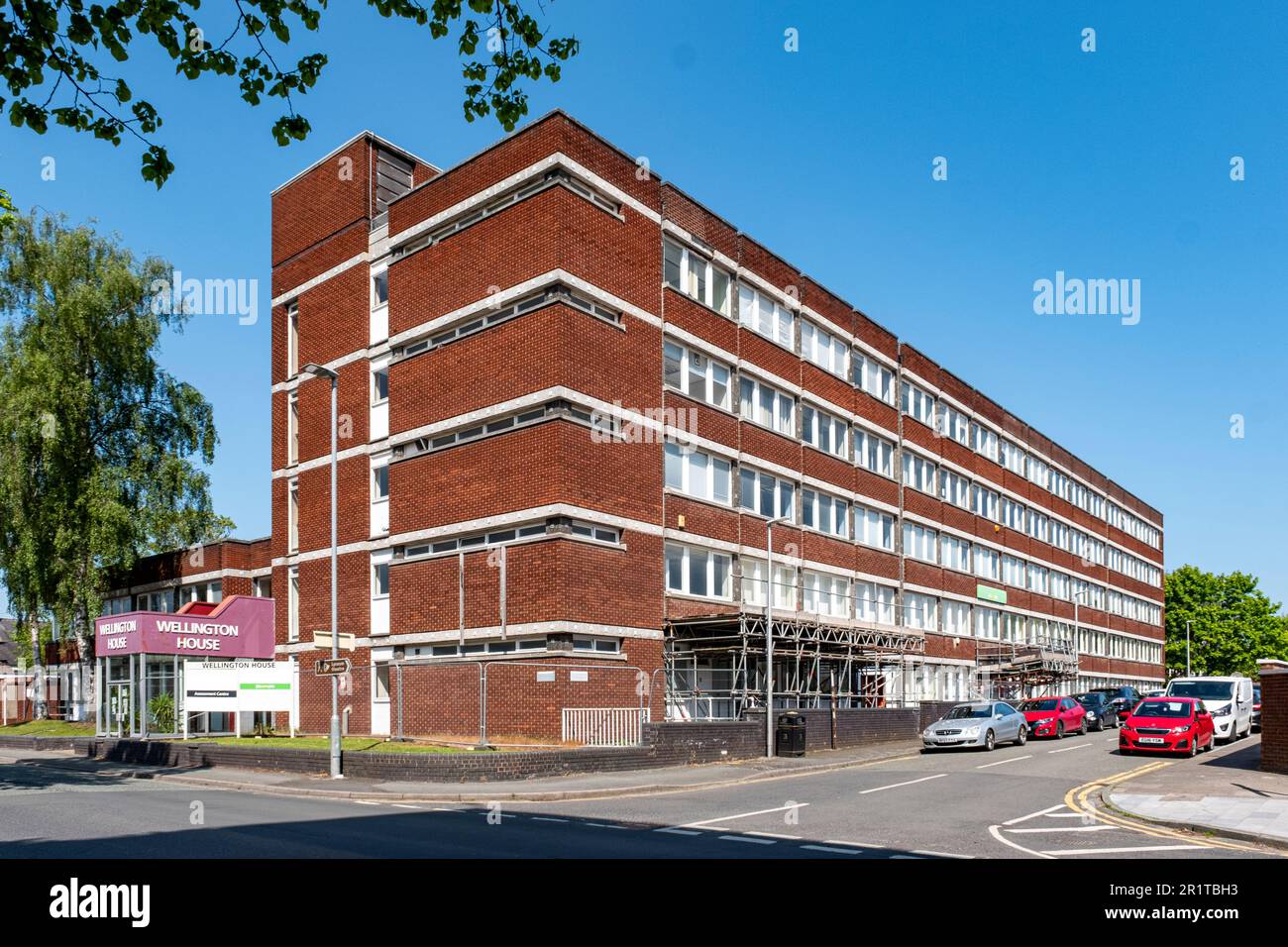 Wellington House with Job centre in Crewe Cheshire UK Stock Photo