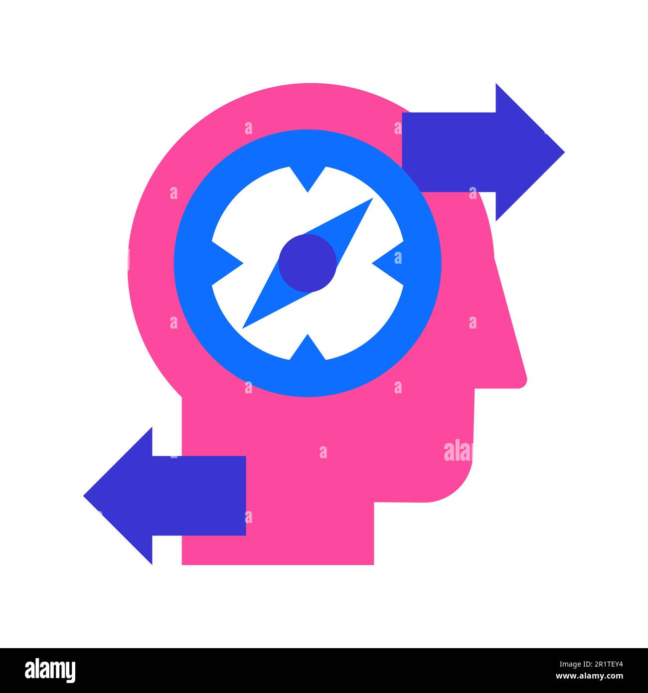 Finding creative solution flat vector isolated icon. Working out ...