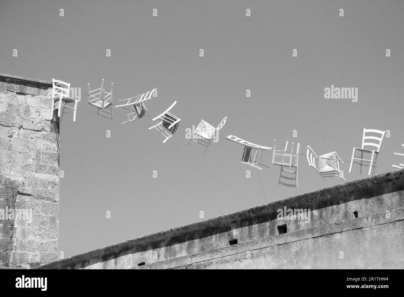 Walking in the old center of Otranto, Apulia Stock Photo Alamy