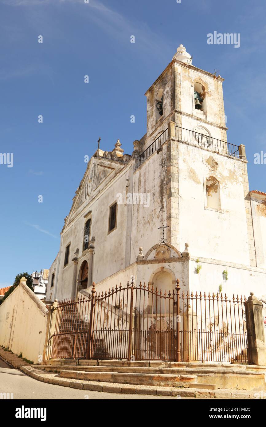 Igreja de São Sebastião, Old Town, Lagos, Algarve, Portugal Stock Photo