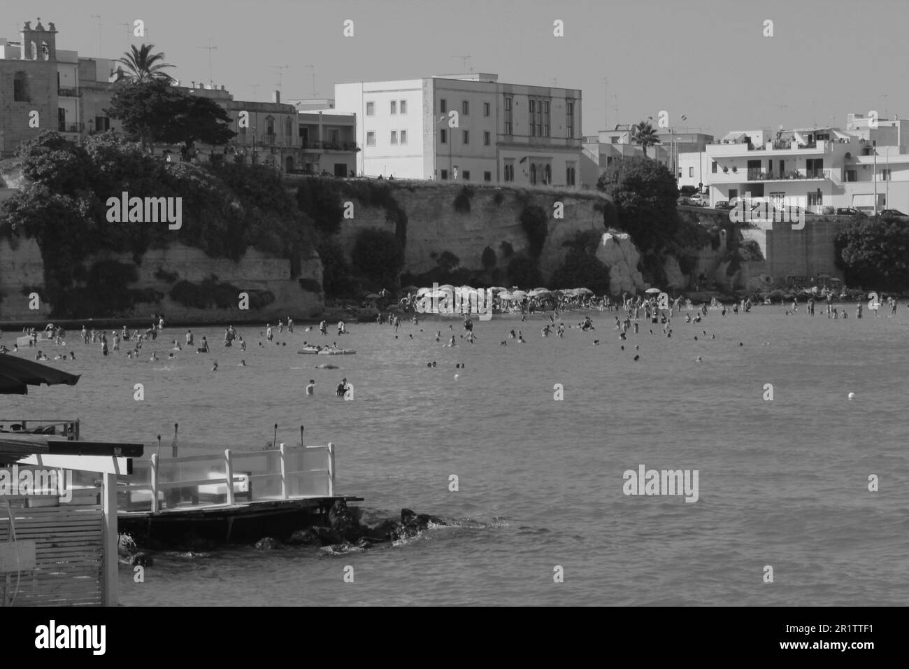 Walking in the old center of Otranto, Apulia Stock Photo Alamy