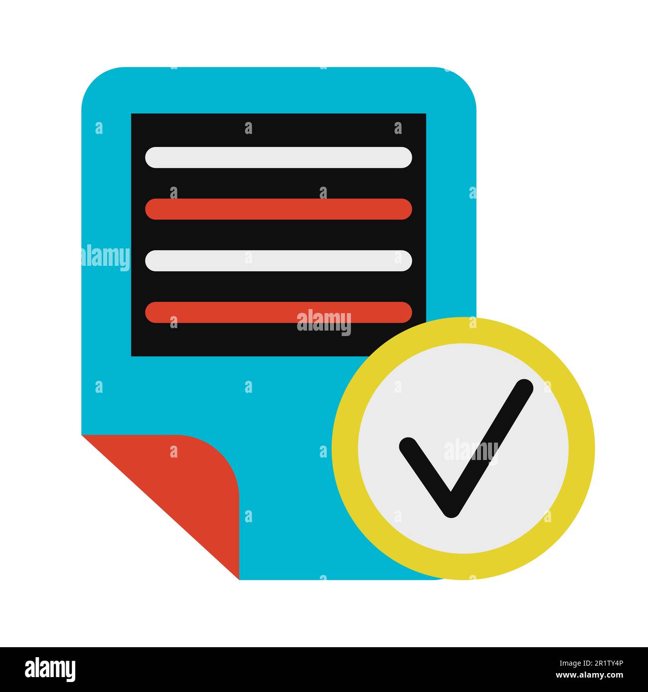 Electronic text document symbol glyph vector illustration. Online doc