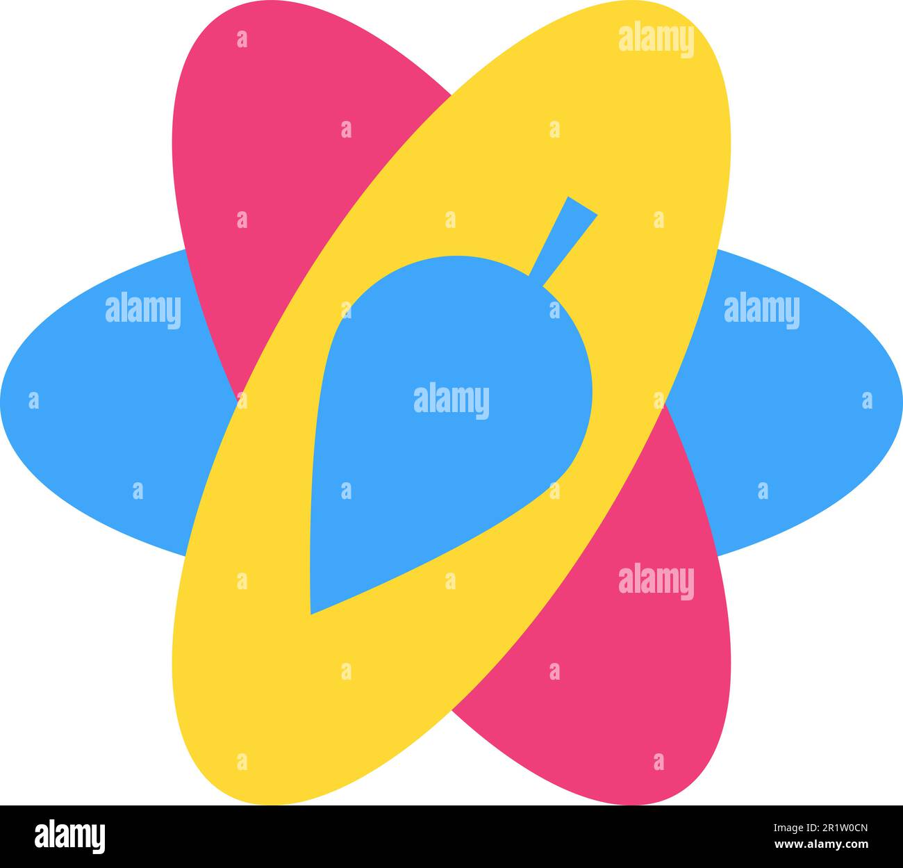 Harmony relationship abstract symbol flat icon. Green thinking cartoon ...