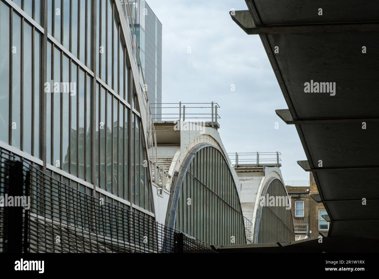 Iron Framed Glass Roof, Paddington Station, , London, England Stock Photo