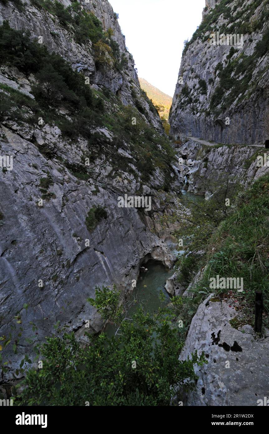 Ulukaya Canyon and Waterfall in Bartin, Turkey Stock Photo