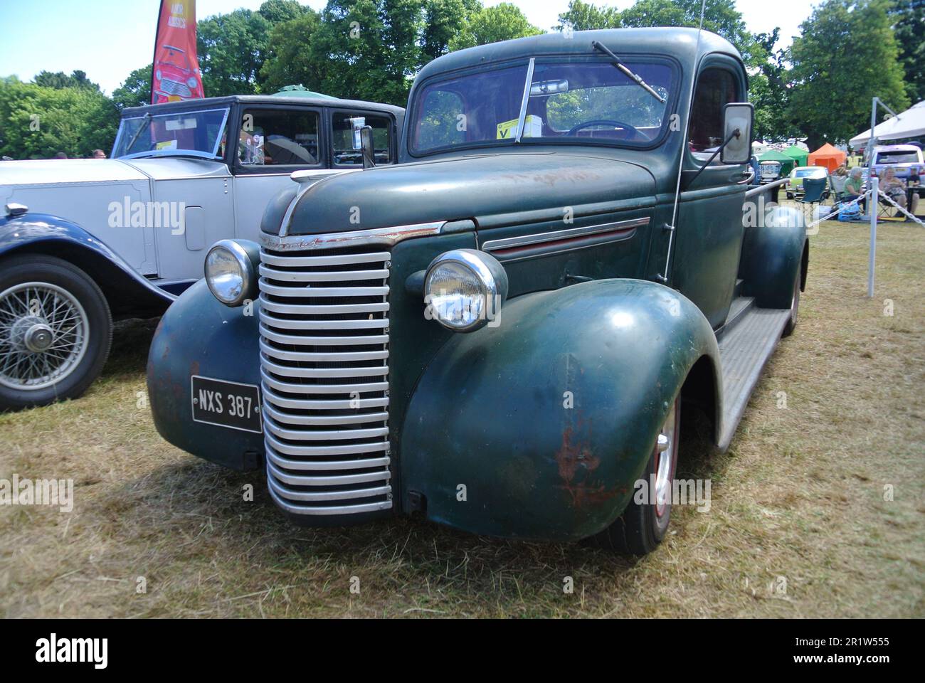 A 1939 Chevrolet Pickup truck parked on display at the 47th Historic