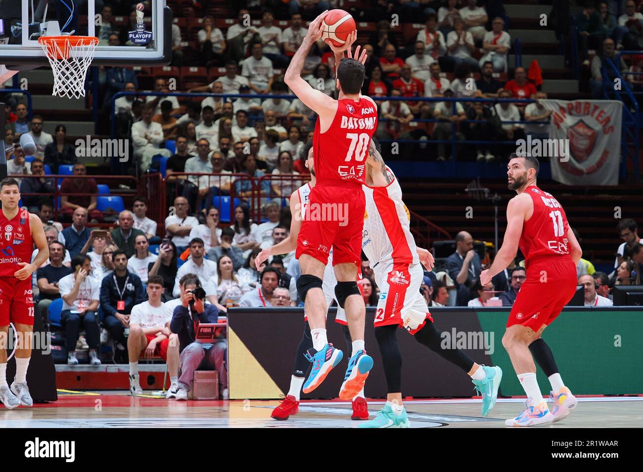 Mediolanum Forum, Assago (MI), Italy, May 15, 2023, Luigi Datome (EA7 Emporio Armani Olimpia Milano) during Playoff - EA7 Emporio Armani Milano vs Carpegna Prosciutto Pesaro - Italian Basketball Serie A Championship Credit: Live Media Publishing Group/Alamy Live News Stock Photo