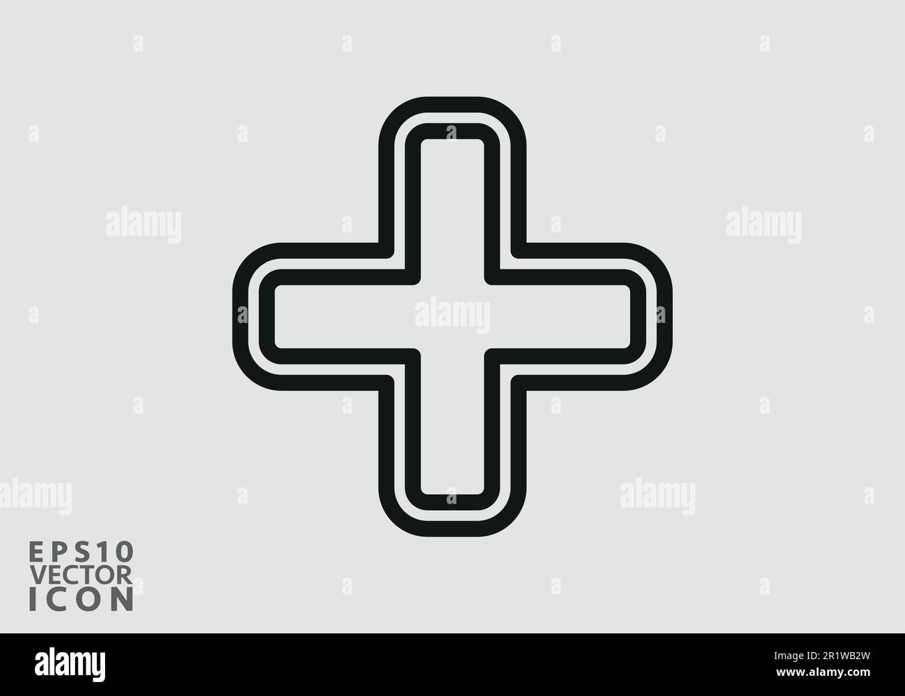 Add Icon vector image. Can be used for phone and tablet. Suitable for mobile apps, web apps and print media. Stock Vector