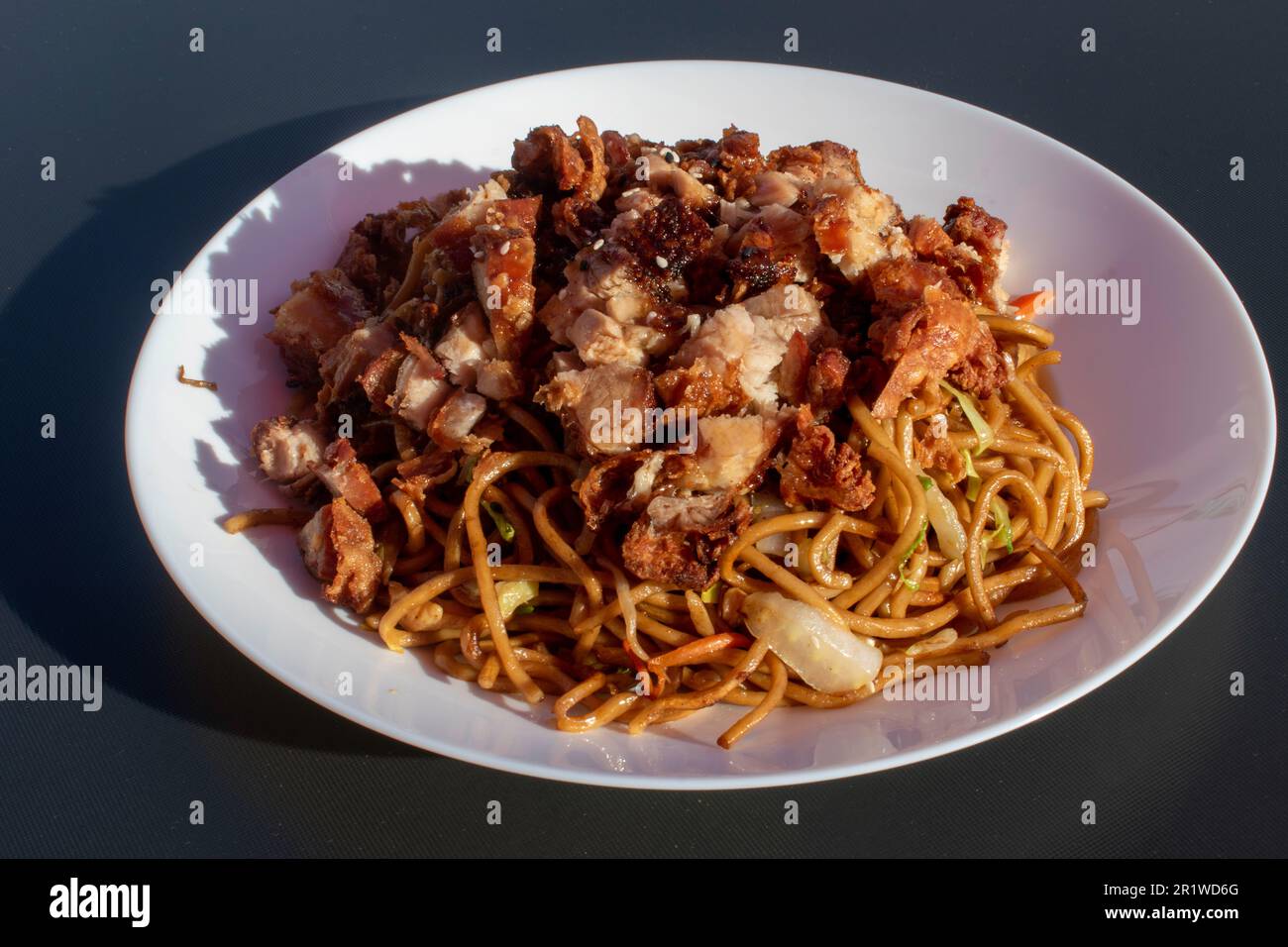 Tori Teriyaki is a tasty Asian dish, chicken and noodles, stock image Stock  Photo - Alamy