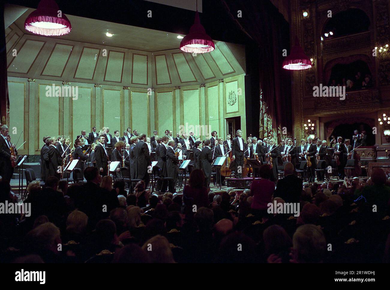 Claudio Abbado, Italian orchestra conductor, after a performance with the Berlin Philharmonic Orchestra at the Teatro Colón, Buenos Aires, Argentina, May 18th, 2000 Stock Photo