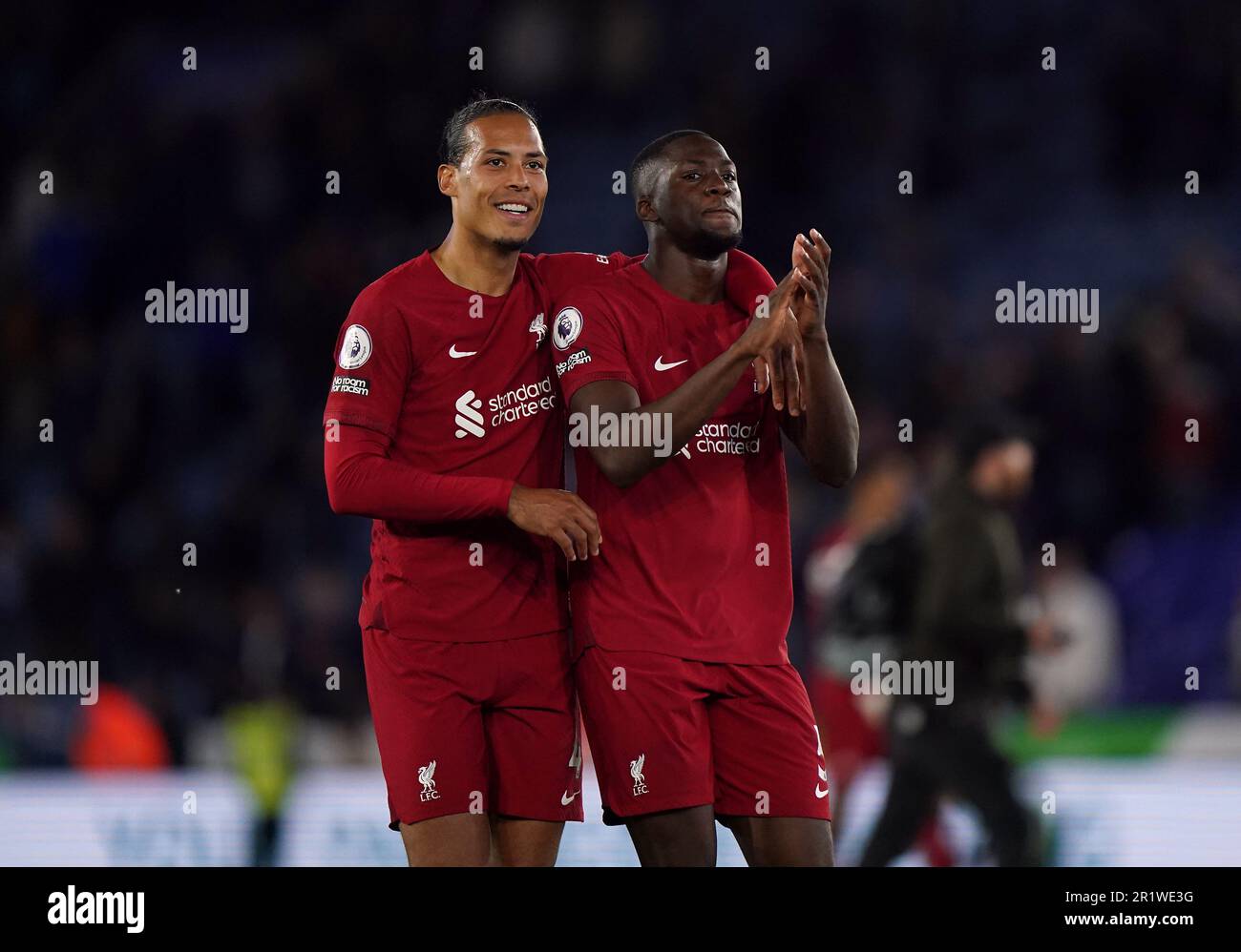 Liverpool's Virgil Van Dijk (left) And Ibrahima Konate After The ...