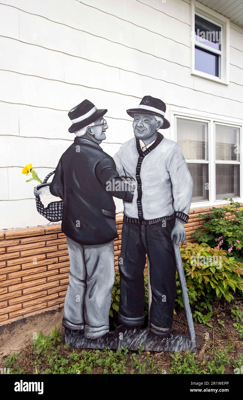 Taylor, Nebraska, USA. 15th May, 2023. ''The Villagers'' are lifesized