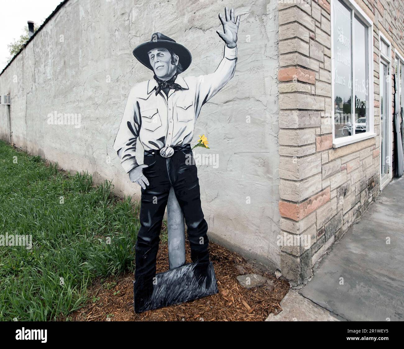 Taylor, Nebraska, USA. 15th May, 2023. ''The Villagers'' are lifesized