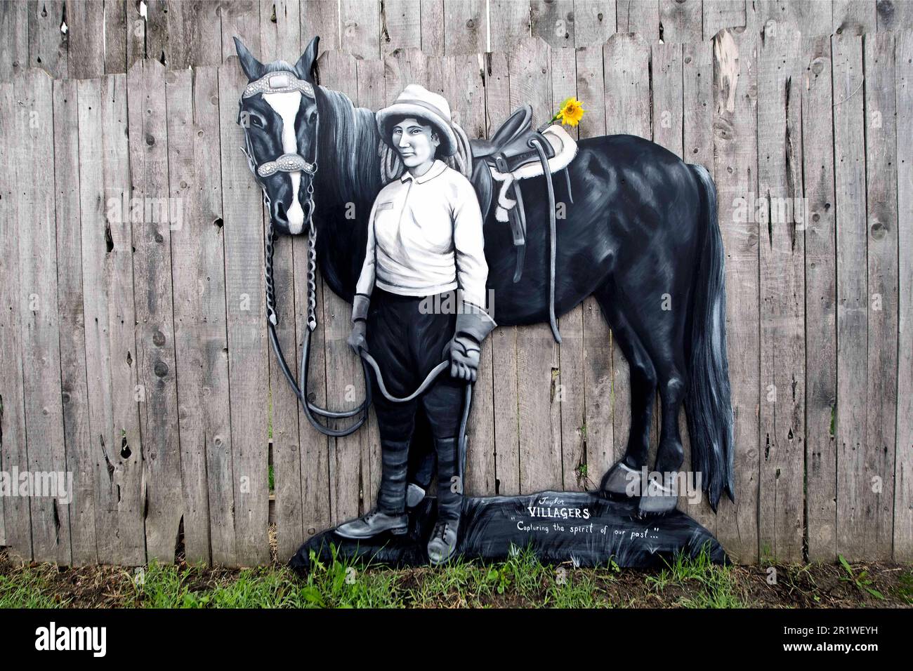 Taylor, Nebraska, USA. 15th May, 2023. ''The Villagers'' are lifesized