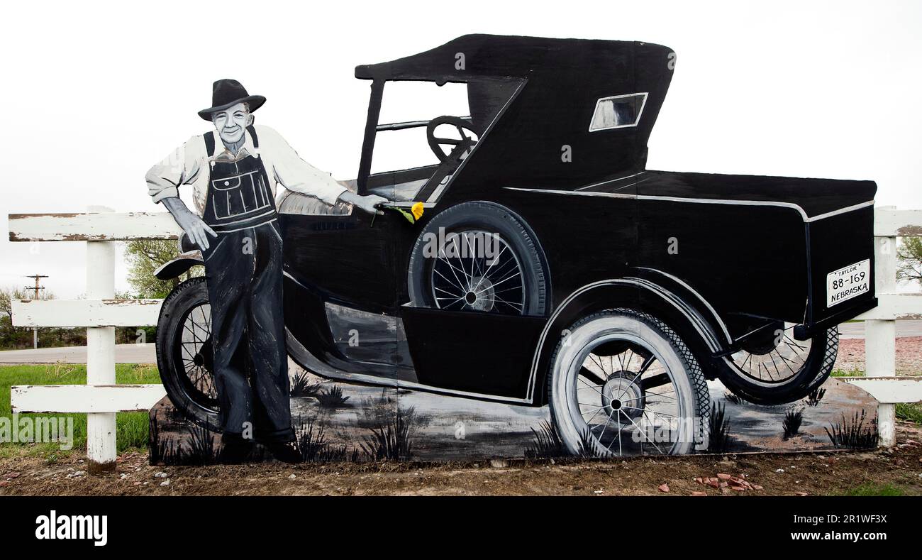 Taylor, Nebraska, USA. 15th May, 2023. ''The Villagers'' are lifesized