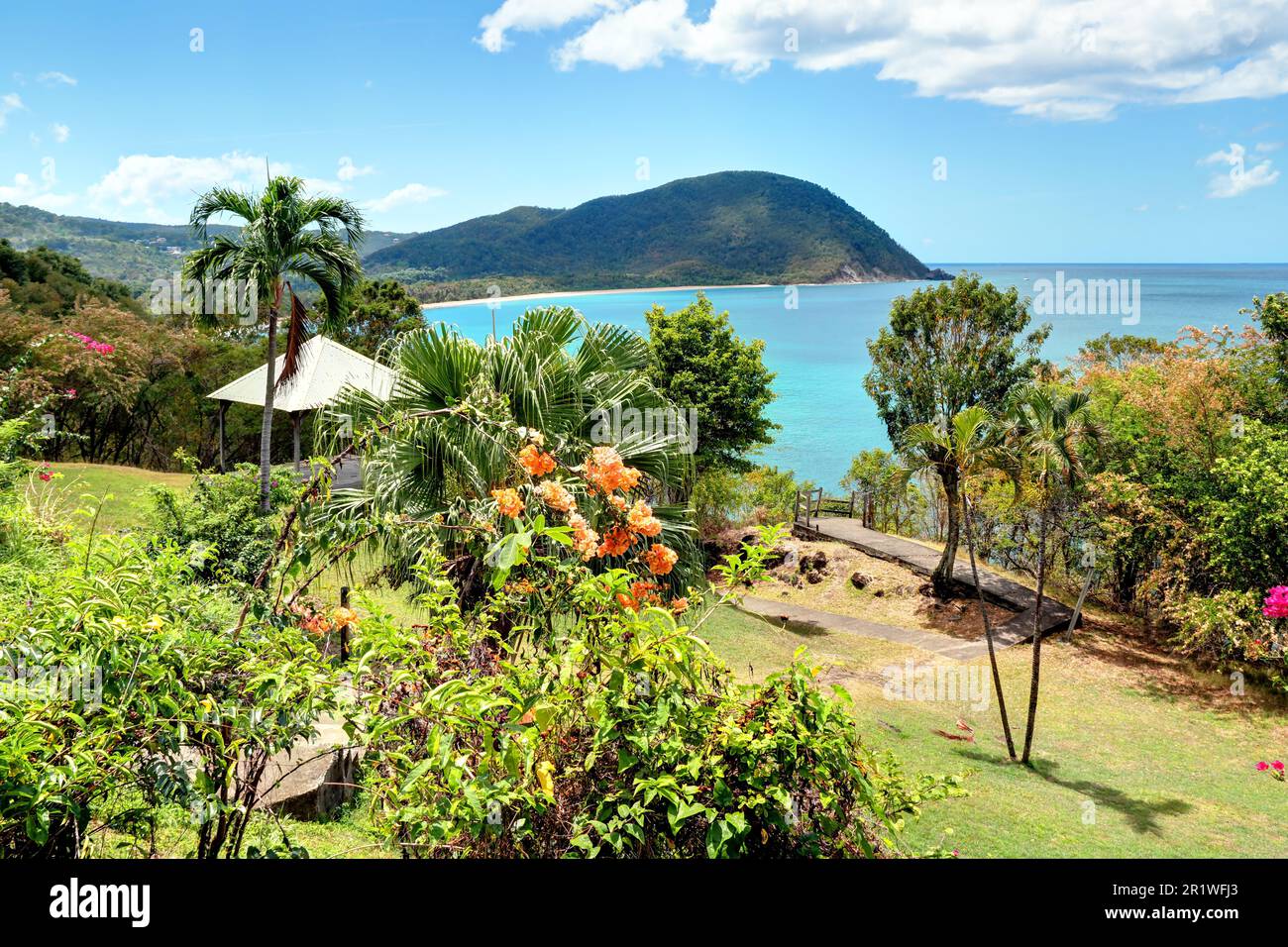 Guadeloupe Deshaies on the Grande Anse beach Stock Photo Alamy