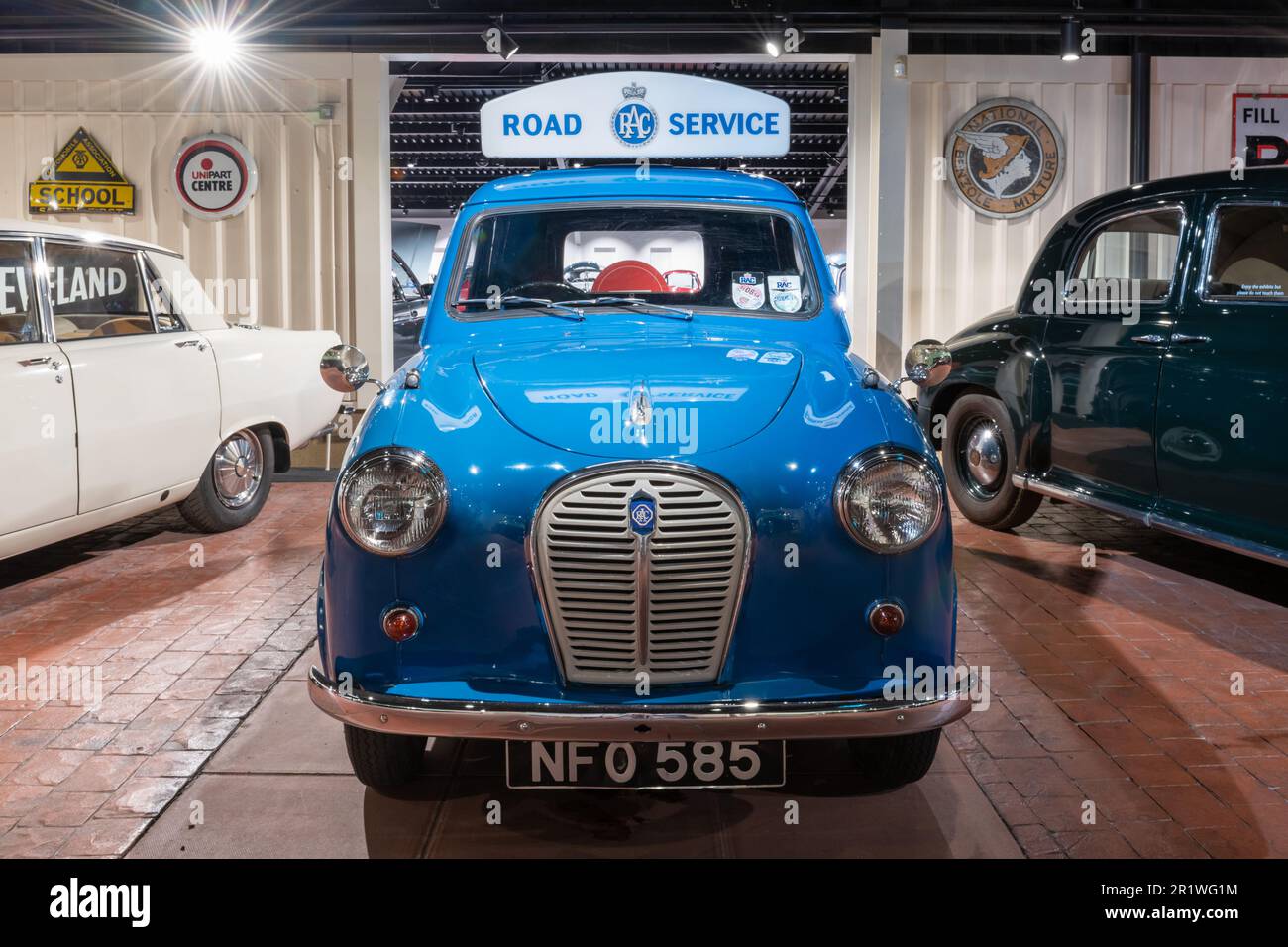 Sparkford.Somerset.United Kingdom.March 26th 2023.An Austin A35 RAC van ...