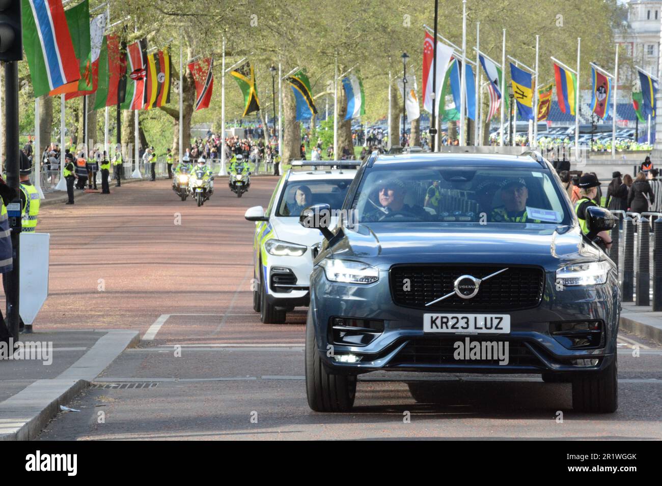 High security and police presence on the day before the coronation of