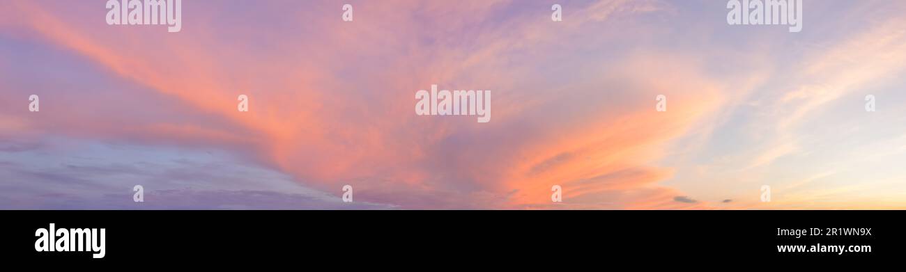 Panorama of dramatic sky background Stock Photo - Alamy