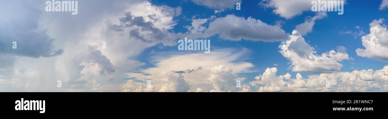 Panorama of dramatic sky background Stock Photo - Alamy