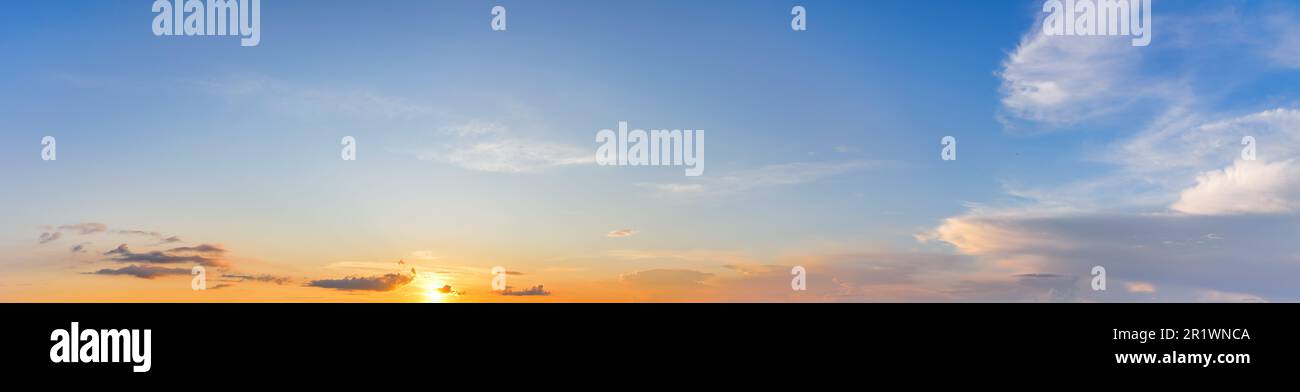 Panorama of dramatic sky background Stock Photo - Alamy