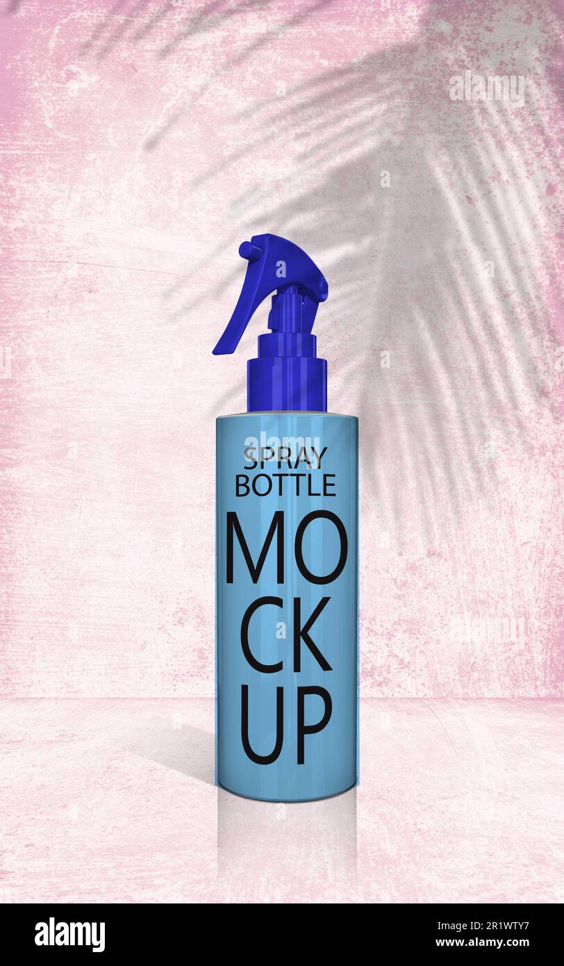 Hair spray bottle mockup Stock Photo Alamy