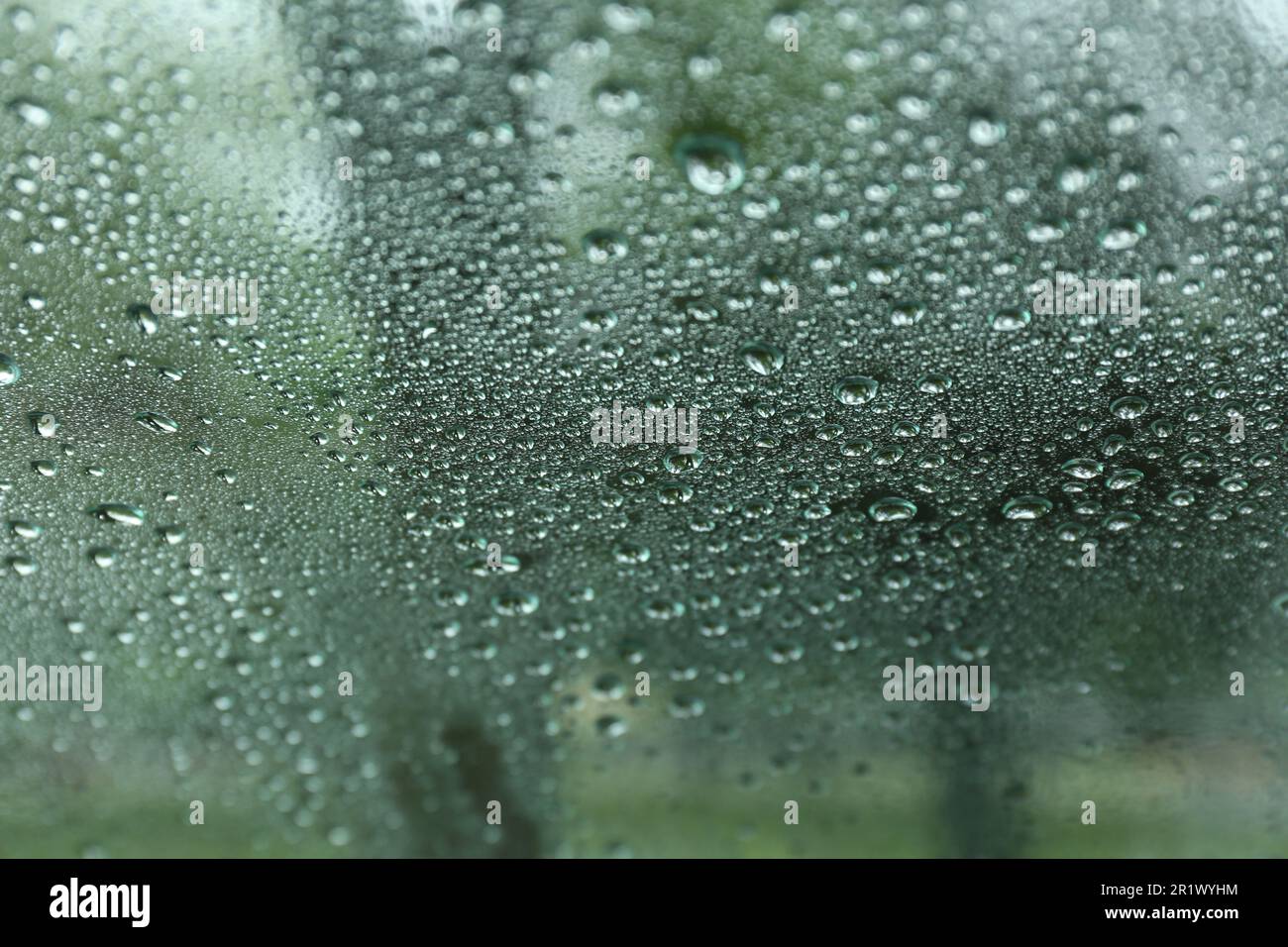 Road on rainy day, view through wet car window Stock Photo - Alamy