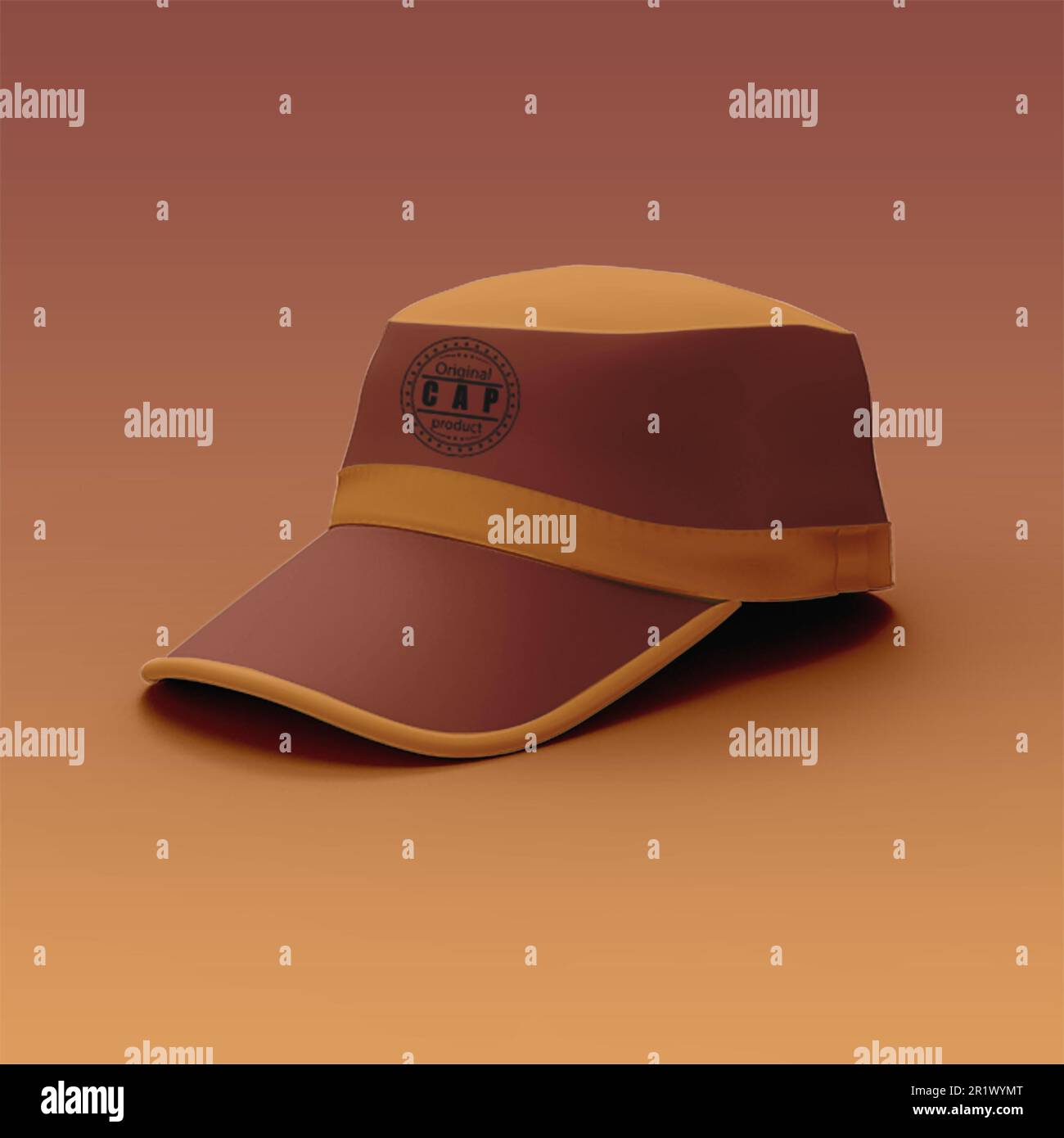 Fashionable cap mockup for product overview. Stock Photo