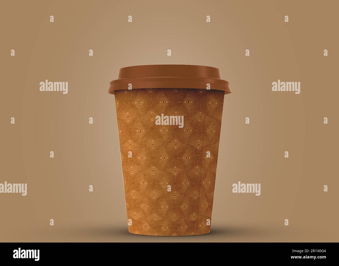 Simply minimalist coffee or tea paper cup mockup Stock Photo - Alamy