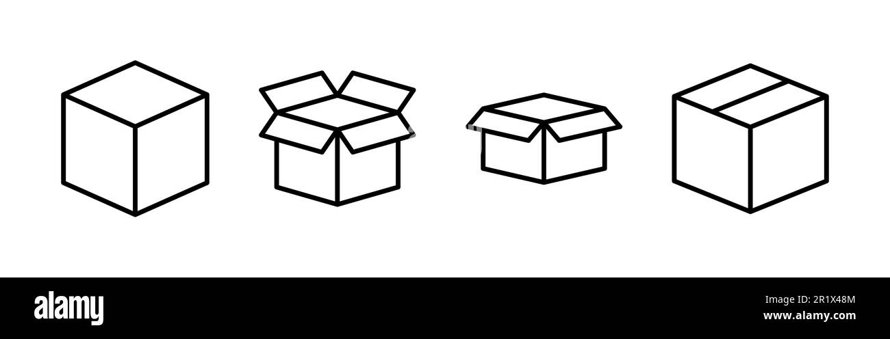 Box icon vector. box vector icon, package, parcel Stock Vector Image ...