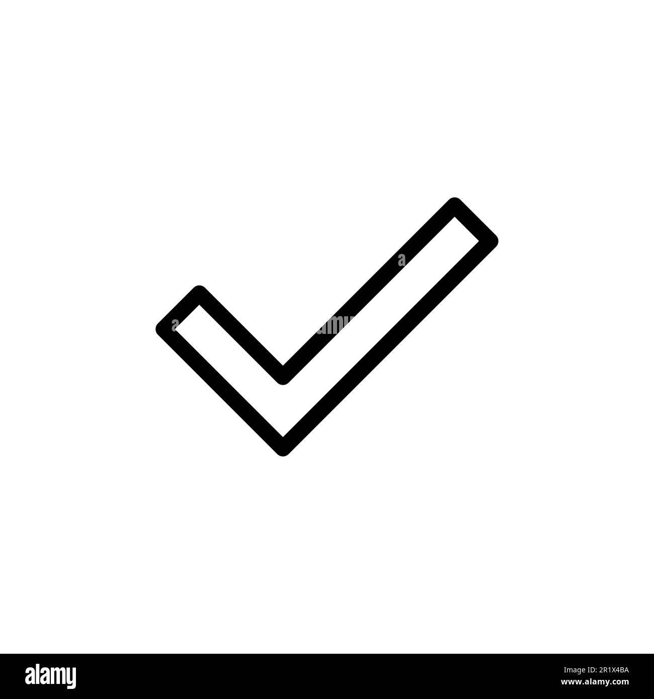 Check mark vector. Check mark icon. Tick mark symbol vector Stock ...
