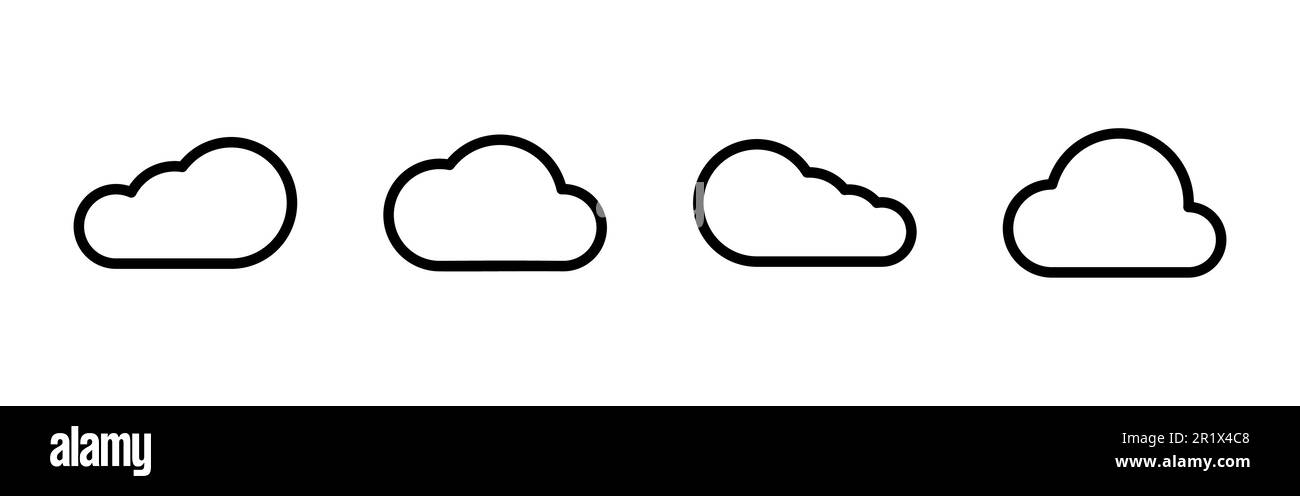 cloud icon vector. cloud vector icon Stock Vector Image & Art - Alamy