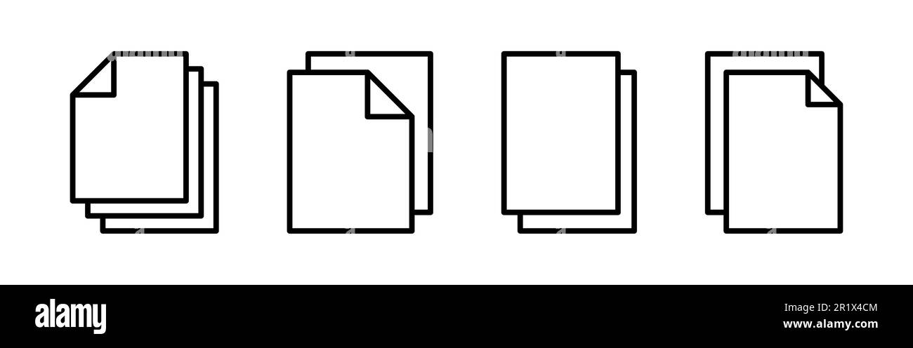 Document icon vector. Paper icon. File Icon Stock Vector