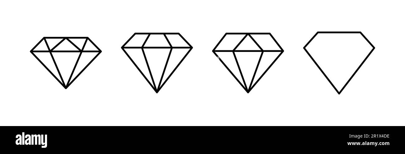 Diamond icon vector. diamond gems vector icon Stock Vector Image & Art ...
