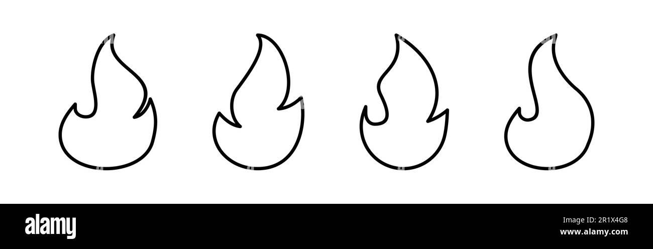 Fire icon vector. fire vector icon Stock Vector Image & Art - Alamy