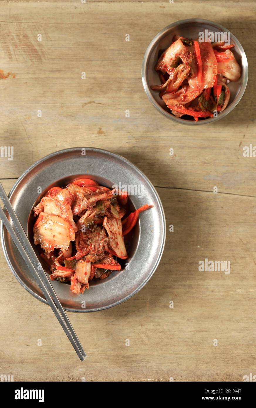 Korean Food, Kimchi Fermented Nappa Cabbage with Chilli Paste Gochujang