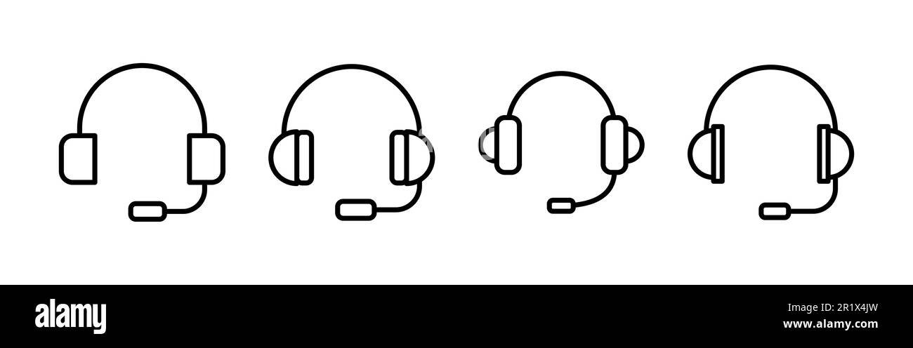Headphone icon vector. Headset icon symbols Stock Vector Image & Art ...