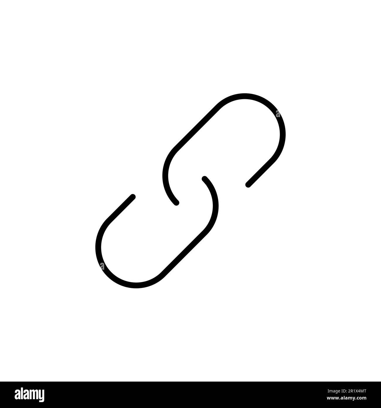 Link icon vector. Hyperlink chain symbol Stock Vector Image & Art - Alamy