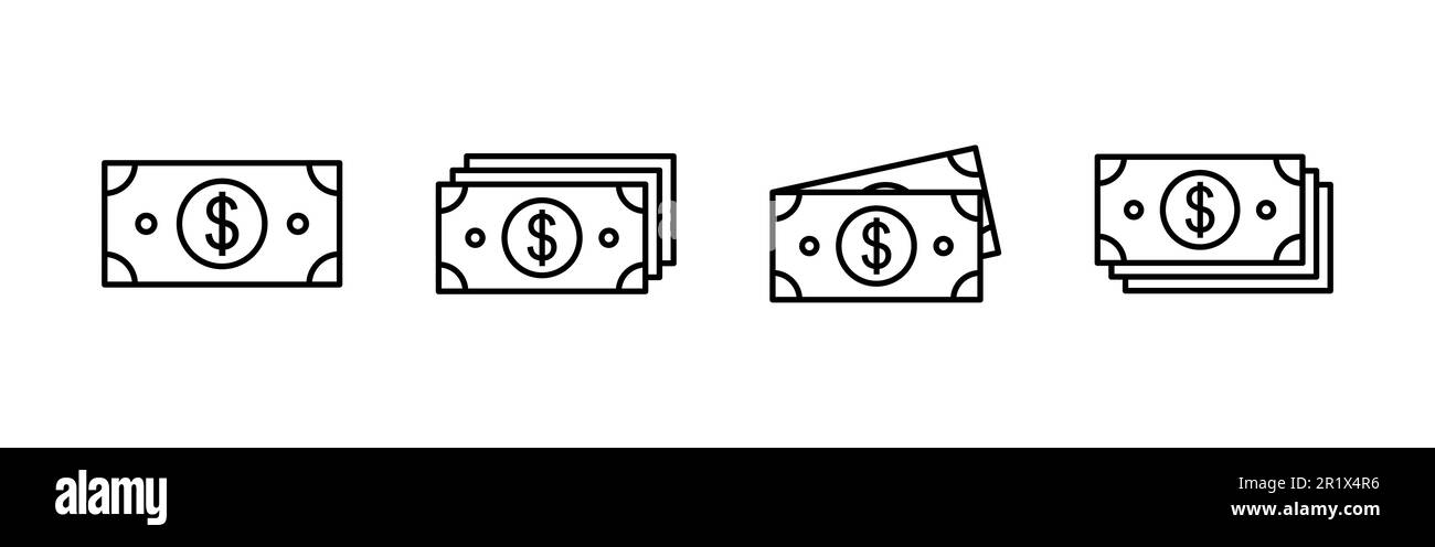 Counting money cash dollars Stock Vector Images - Alamy