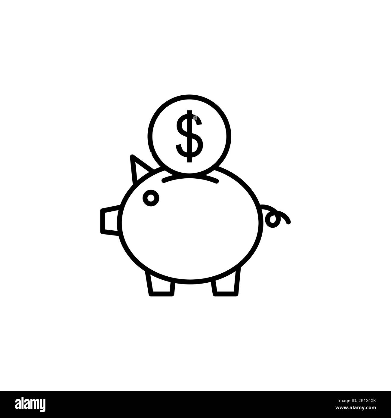 Piggy bank icon vector. piggy money icon Stock Vector Image & Art - Alamy