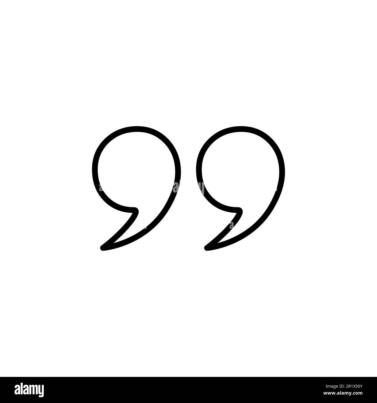 Quote icon vector. Quotation mark symbol Stock Vector Image & Art Alamy