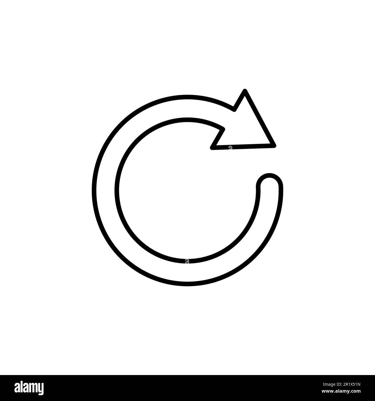 Reset symbol sign vector Black and White Stock Photos & Images - Alamy