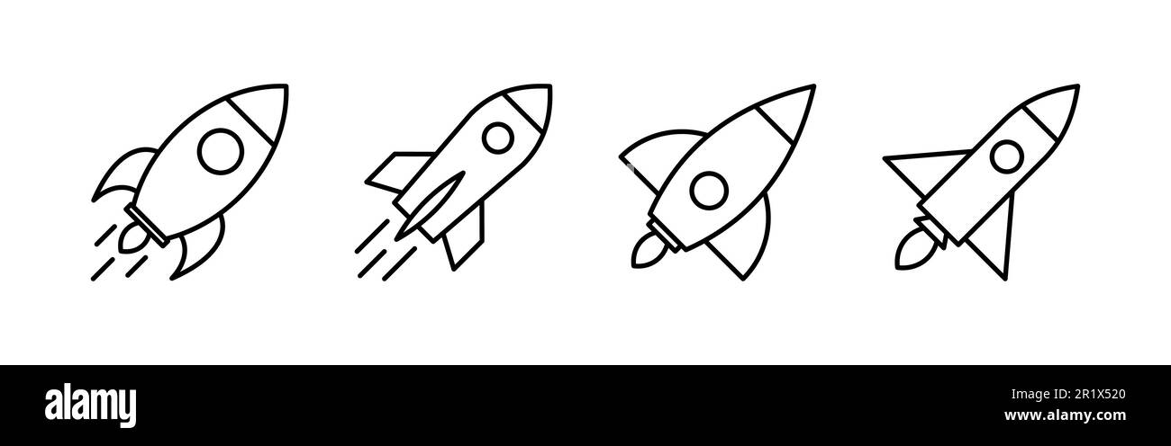 Rocket icon vector. Startup icon vector Stock Vector Image & Art - Alamy