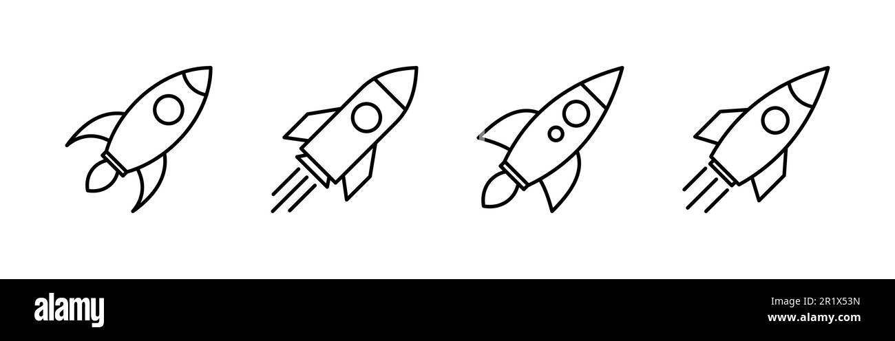 Rocket icon vector. Startup icon vector Stock Vector Image & Art - Alamy
