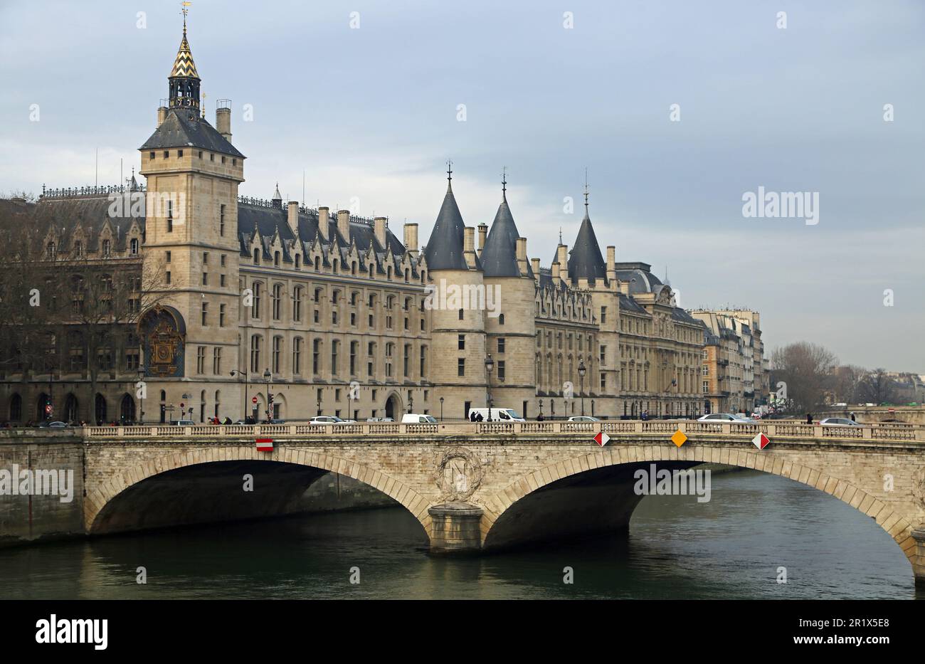 Pont au Change - The Conciergerie - Paris, France Stock Photo