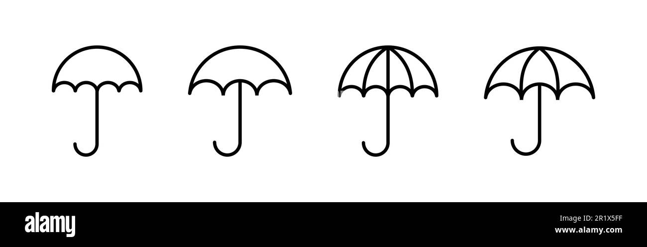 Umbrella icon vector. umbrella sign icon Stock Vector Image & Art - Alamy