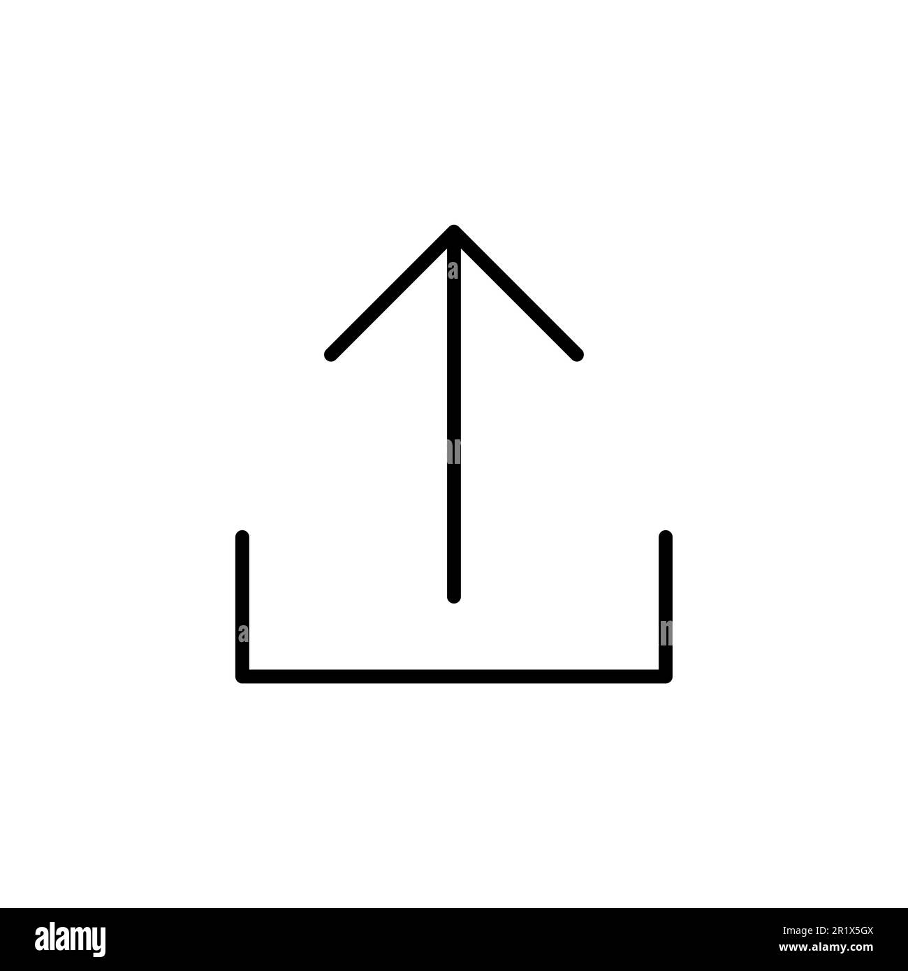 Upload icon vector. load data symbol Stock Vector Image & Art - Alamy