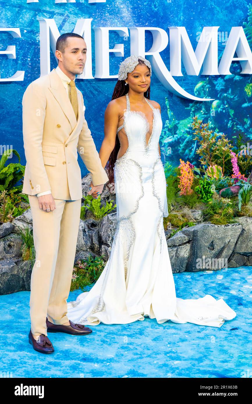 London, UK. 15th May, 2023. Halle Bailey, Jonah HauerKing attending