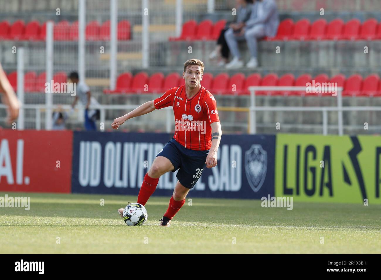 Oliveira de Azemeis, Portugal. 12th Feb, 2023. Kazu (Oliveirense)  Football/Soccer : Portugal Liga Portugal 2 SABSEG match between UD  Oliveirense 2-1 FC Porto B at the Estadio Carlos Osorio in Oliveira de