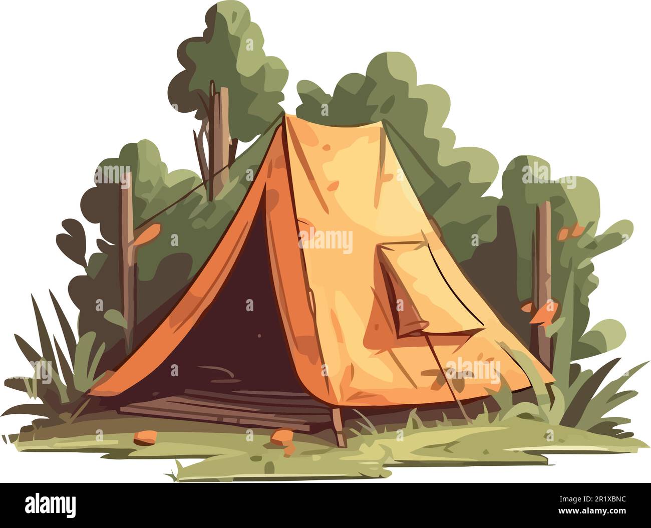 Camping tent vector over white Stock Vector Image & Art Alamy